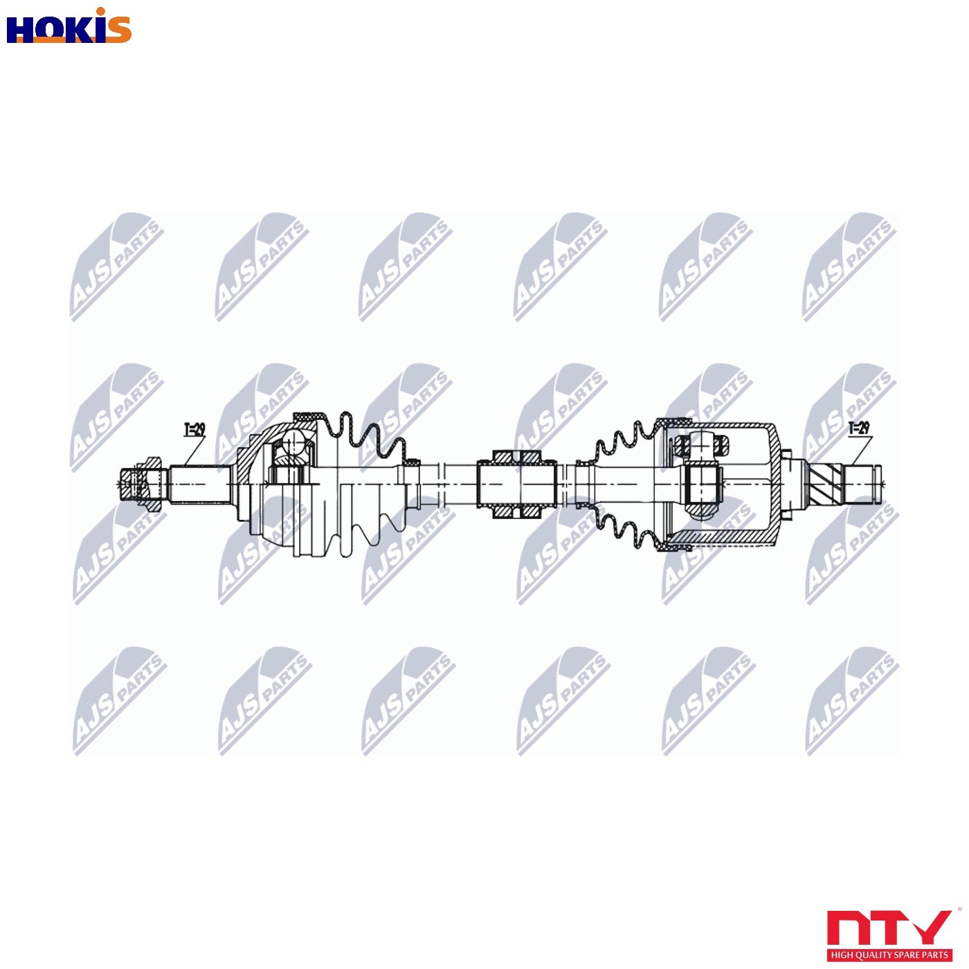 Nty Driveshaft For Nissan Murano 3.5 4Wd 03-08 /Front,Left,Atm Cvt - Image 9