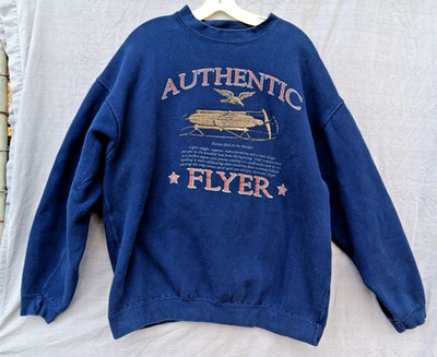 Vtg Ozark Mountain Outfitters Authentic Flyer Warm Thick Heavyweight Sweatshirt