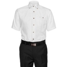 AKA Mens 100 Cotton Button Down Short Sleeve Dress Shirt - Colors