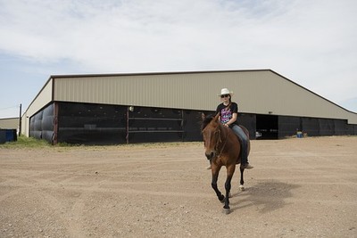 Kim Colorado USA 2016 Kamrynn Patterson on Little Boy at Mustang Pavilion 4-H
