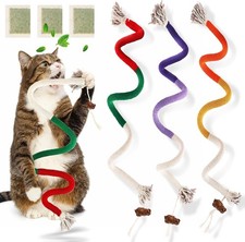3 PCS XL Cat Toys Chew Ropes, 27.56 Inches Cat Chew Rope Toy for Teeth Cleaning,