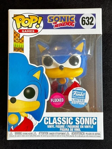 Funko Pop! - Sonic The Hedgehog - Funko Shop Exc. LE Flocked Classic Sonic