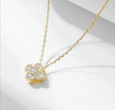Elegant Four-Leaf Clover Pendant Necklace
