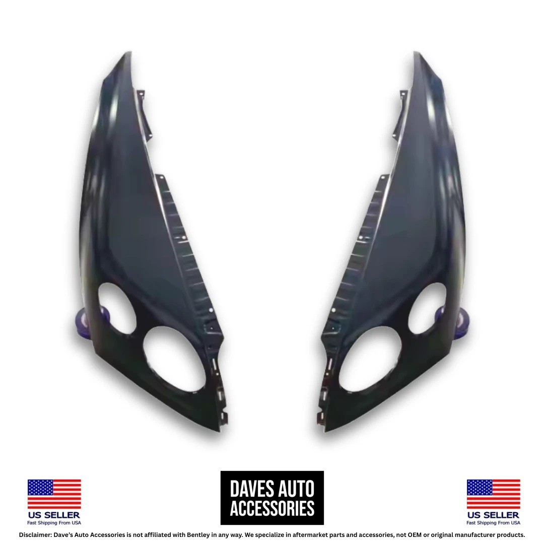 2Pc Carbon Fiber Fender Kit 2016-2018 Bentley Continental GT GTC Aftermarket