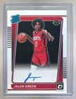 Jalen Green 2021 Panini Donruss Optic #159 Rated Rookie Auto RC