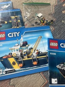 Lego City Deep Sea Exploration  60095 60092 Instruction Manuals 1,2,3,4 extras