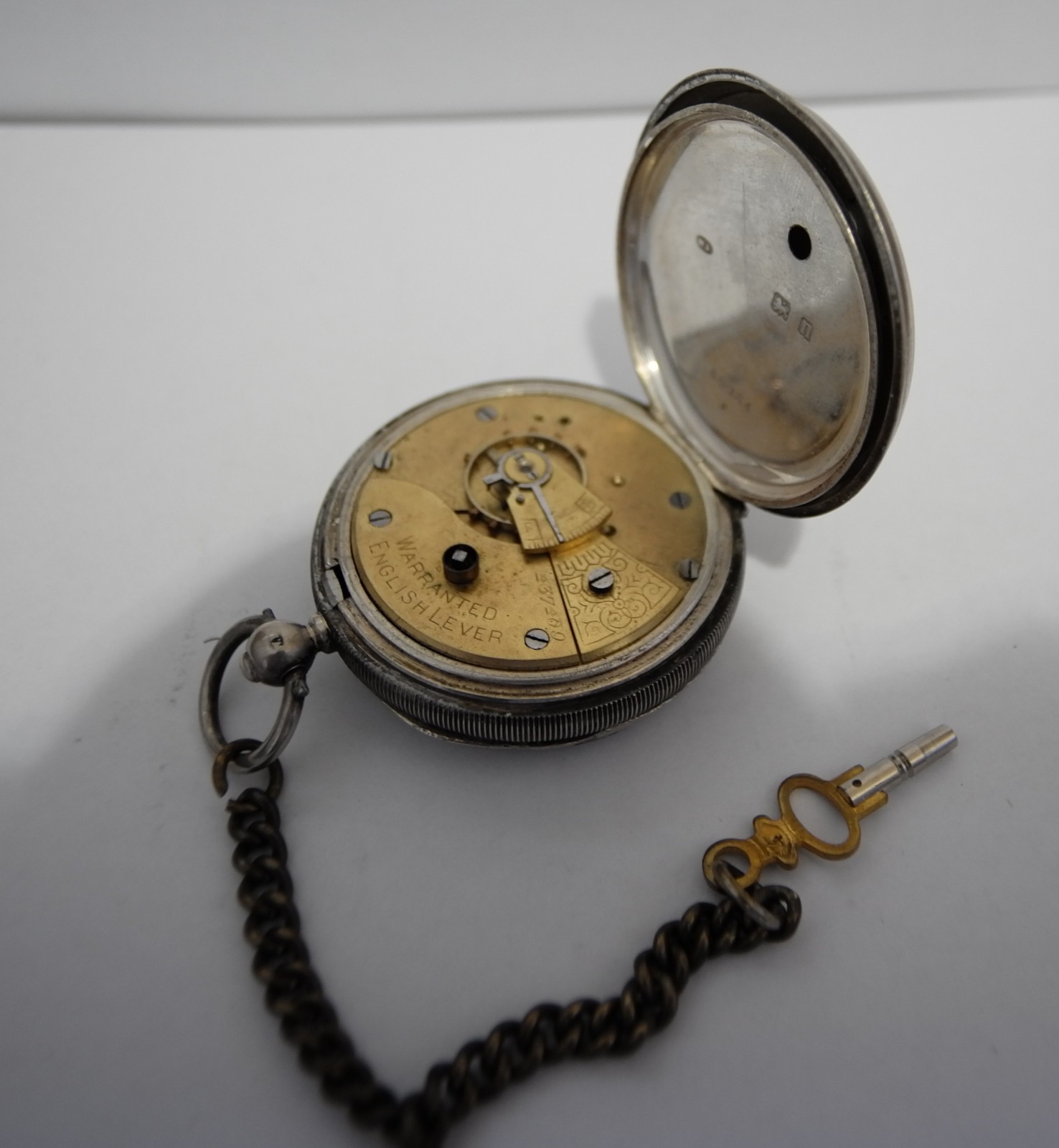 Antique Solid Silver Pocket Watch Made in Britain… - image 4