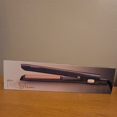 Cortex Beauty PRO Slim 1'' Ceramic Flat Iron Ultra Smooth Plates Black