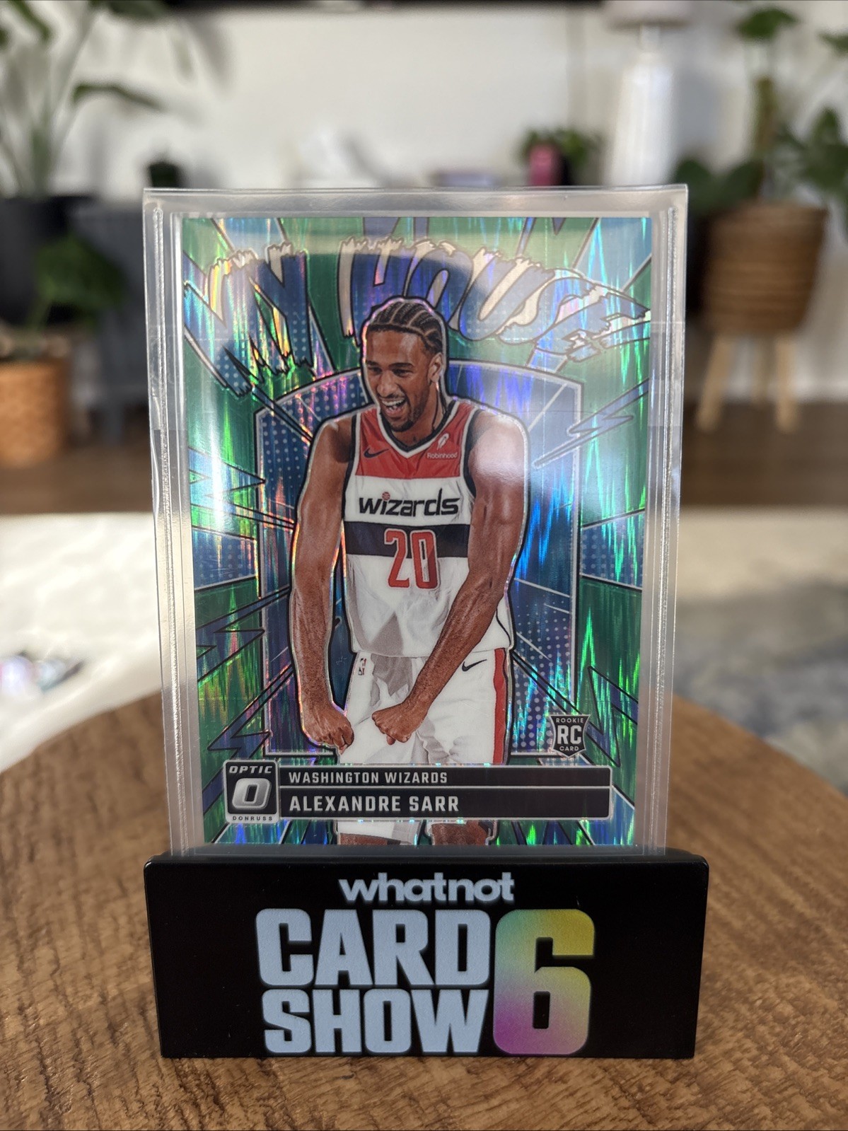 2024-25 Donruss Optic Alexandre Sarr My House RC Green Shock #/149 Wizards