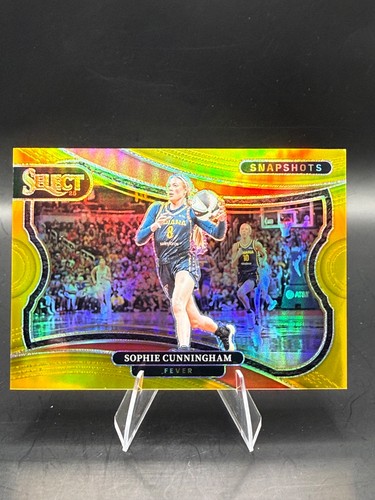 Sophie Cunningham 2025 WNBA Panini Select Gold Prizm /10 Indian Fever