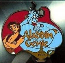 OLD LE Disney pin 100 Years of Dreams #63 Aladdin Genie Magic Lamp