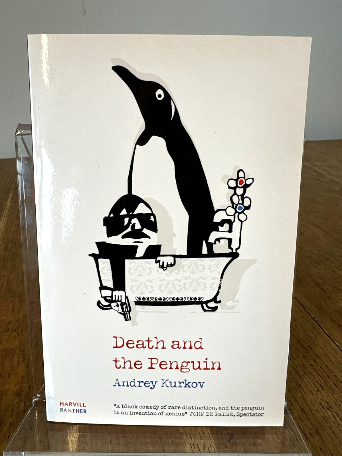 Death and the Penguin by Andrey Kurkov SIGNED & DOODLED 2002 UK PB 1st Harvill