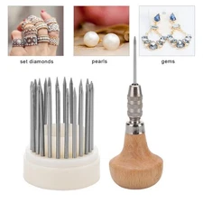 23pc Beading Tools Set Graver Beader For Diamond Stone Setting Graver Jewelry