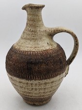 RAY MARSHALL STUDIO POTTERY STONEWARE SGRAFFITO PITCHER 1975