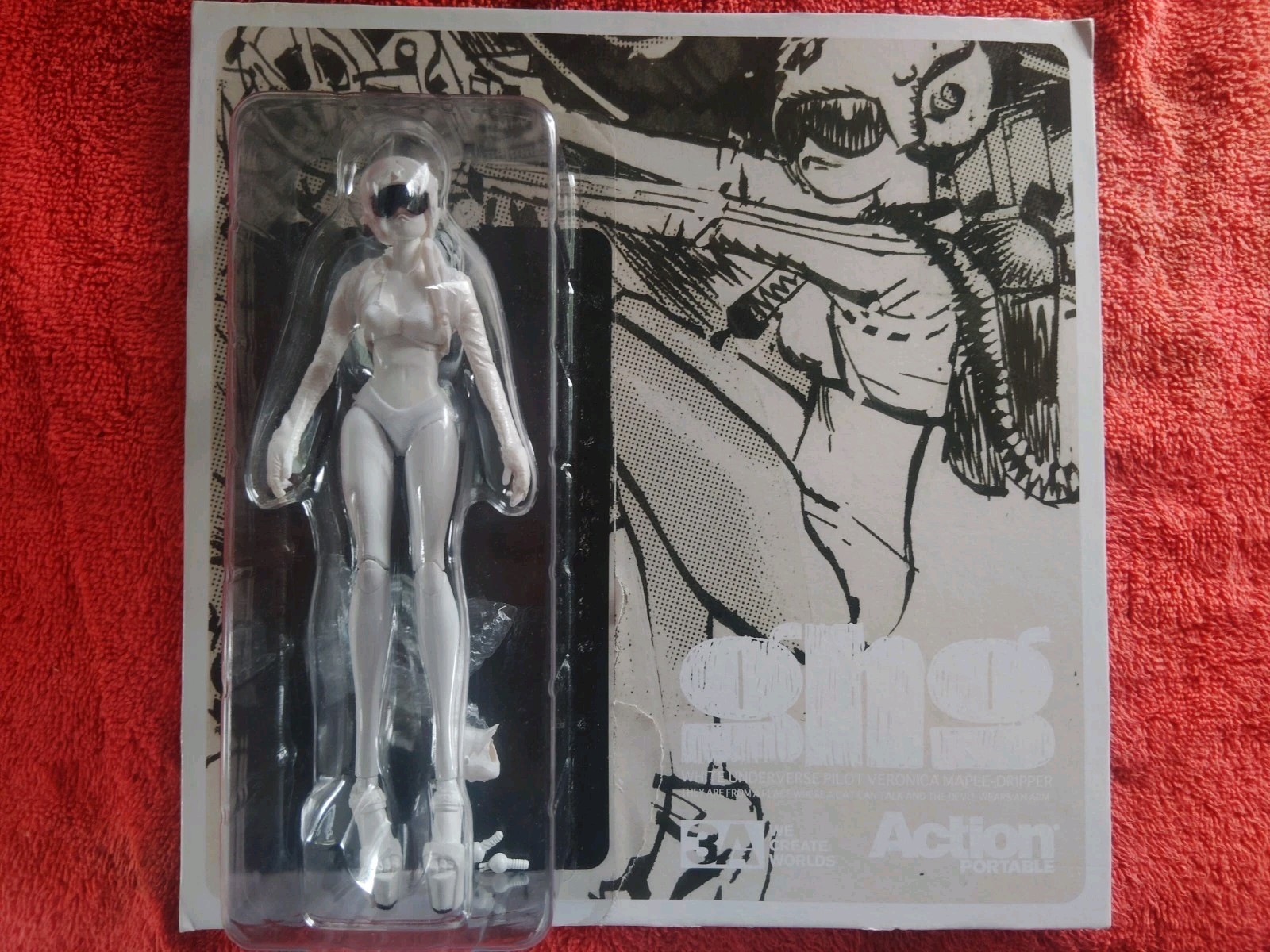 Threea 3a Kenny Wong Ashley Wood 1/12 GHG White Underverse Pilot Snowpea Open