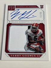 2019 National Treasures Terry Godwin II /99 RPA Rookie Patch On Card Auto