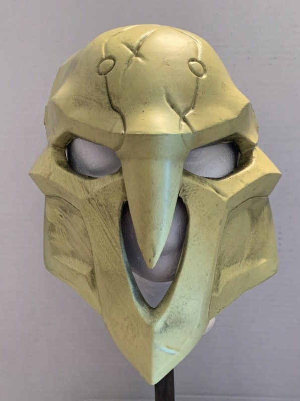 OVERWATCH REAPER HALLOWEEN MASK COSPLAY LIFESIZE FOAM LATEX WESTERN FASHIONS INC