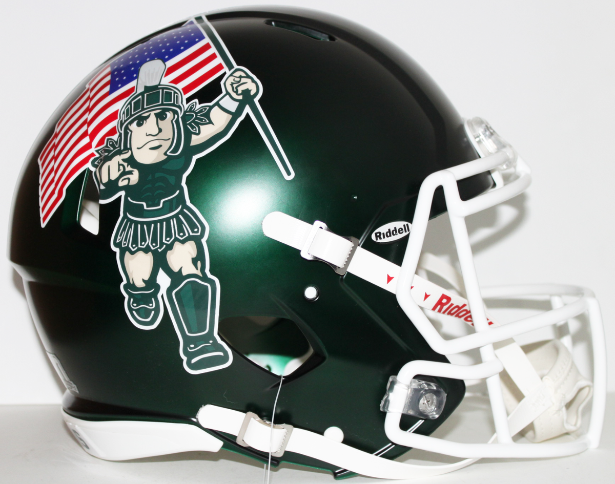 2022 Michigan State Spartans Auth Full Size Custom Riddell