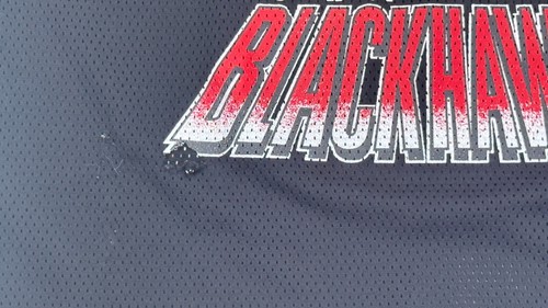 Camiseta deportiva de malla CCM Maska NHL de colección rara 1993 Chicago Blackhawks talla XL - Imagen 7 de 12
