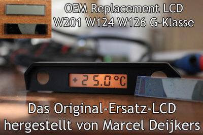 MERCEDES OUTSIDE TEMPERATURE DISPLAY replacement LCD w201 w124