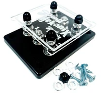 Heavy Duty Triple (3 Spot) ANL Bolt Fuse Holder -Unbreakable Base- Made in USA