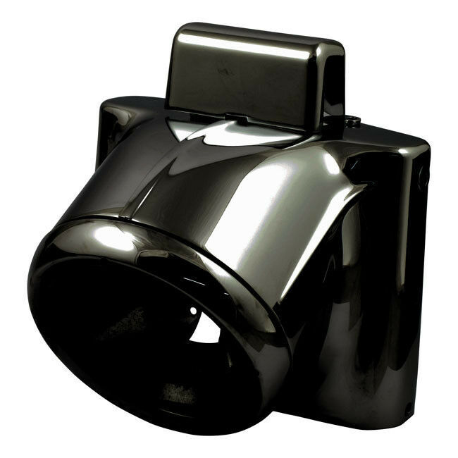 Fork and Lamp Cover Kit Ox Head Black, for Harley - Davidson