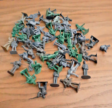 Mixed lot of 59 CIVIL WAR Army Toy Plastic Soldiers Confederate North A4