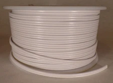 25 ft White 18/2 SPT-1 U.L. Listed Parallel 2 Wire Plastic Covered Lamp Cord 601
