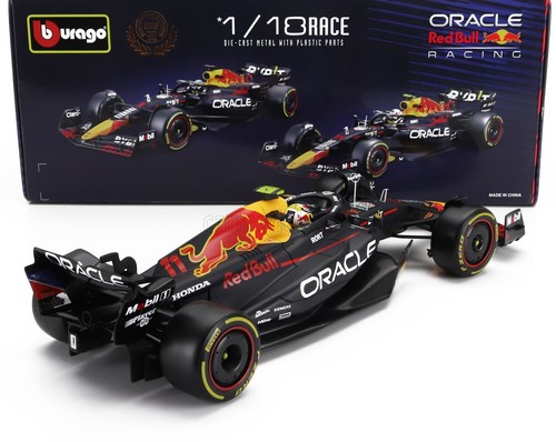 MODELLINO AUTO STATICO BURAGO RED BULL F1 RB19 2023 SERGIO PEREZ SCALA 1/18 - Foto 2 di 11