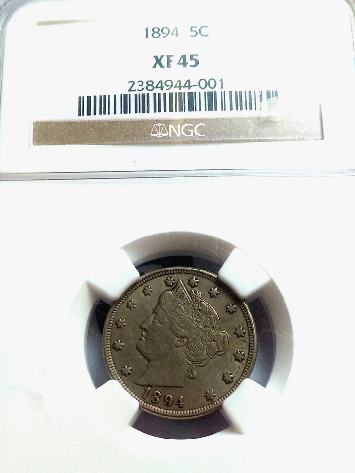 1894 LIBERTY V NICKEL NGC XF45 - Image 3 of 3