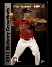 Nick Tepesch 2011 Hickory Crawdads Team Set