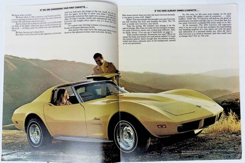 1974 Chevrolet Corvette Singray Car Sales Brochure - Picture 3 of 3