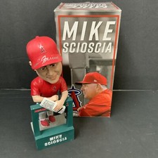 MIKE SCIOSCIA ANGELS SIGNED 2018 SGA BOBBLEHEAD 