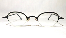 l.a. Eyeworks LEO Eyeglass frame metal Black 412, pinhole design 1997 NEW NOS