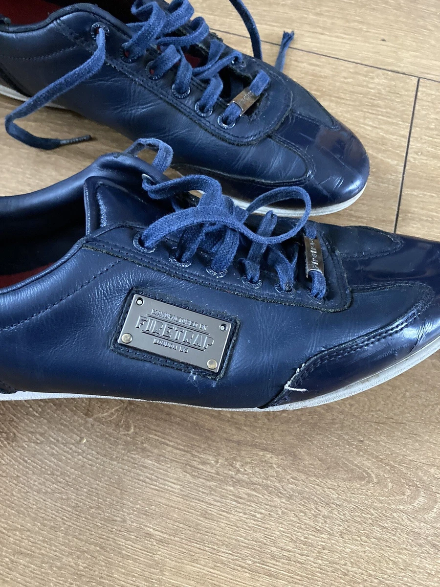Baskets chaussures vintage homme Firetrap cuir taille 8. C3