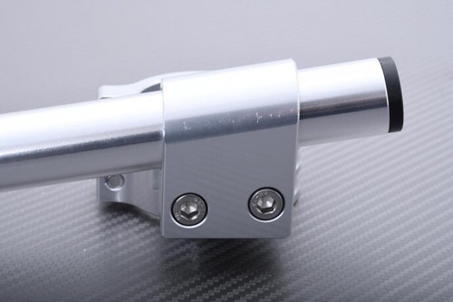 Silver Pair High Rise Clip-on Handlebars 35mm YAMAHA XS-400 J/K Maxim 1982-1983 - Picture 5 of 10