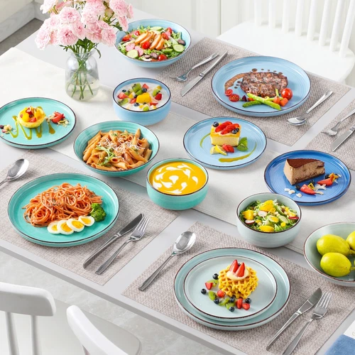 vancasso BONITA 16 piece Dinner Set Dinnerware Tableware Set Plates Bowls for 4 - Picture 22 of 22