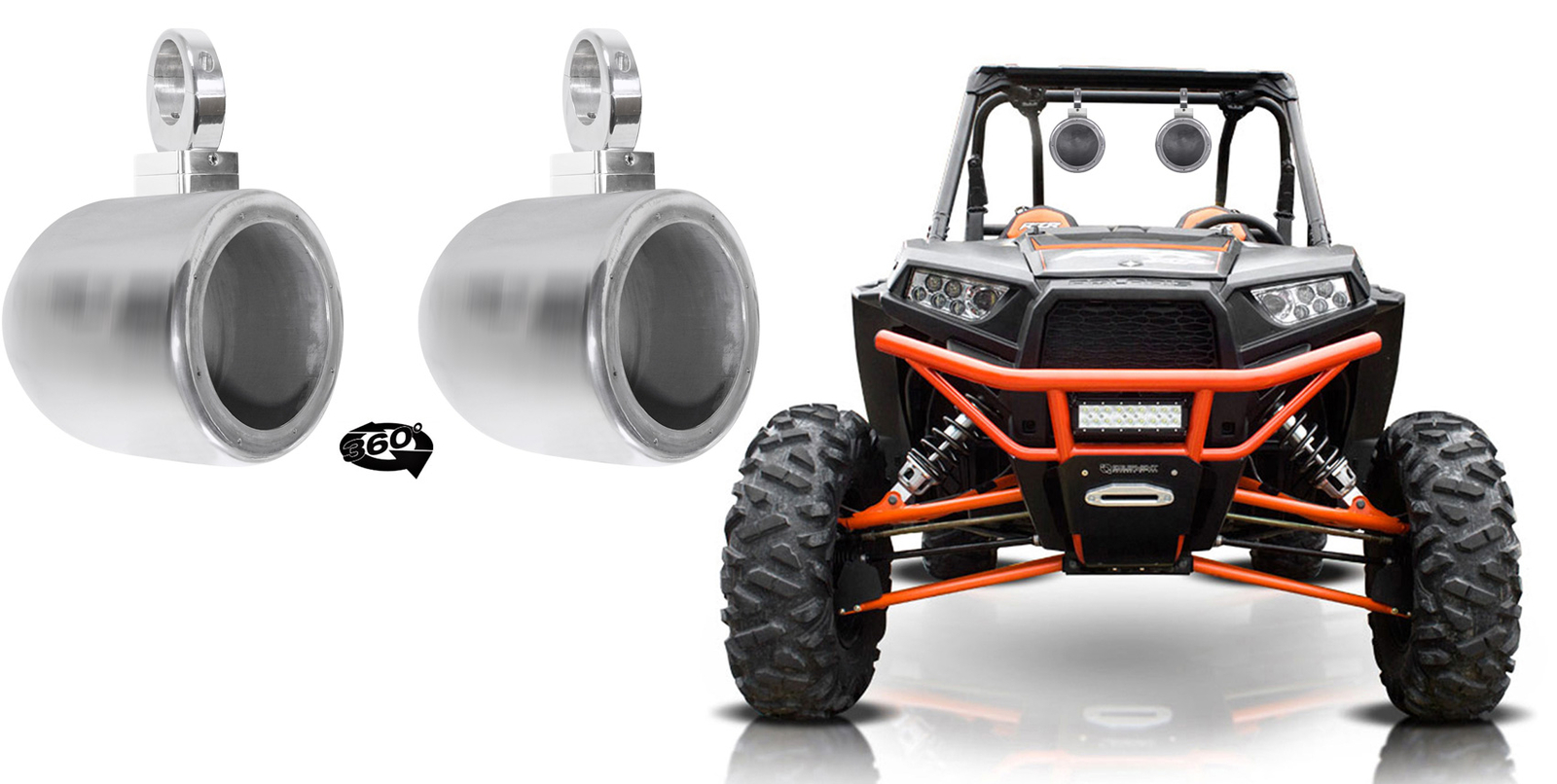 2 Хромированных башенных динамика Rockville MAC65S 65 с поворотом на 360 RZRATVUTV