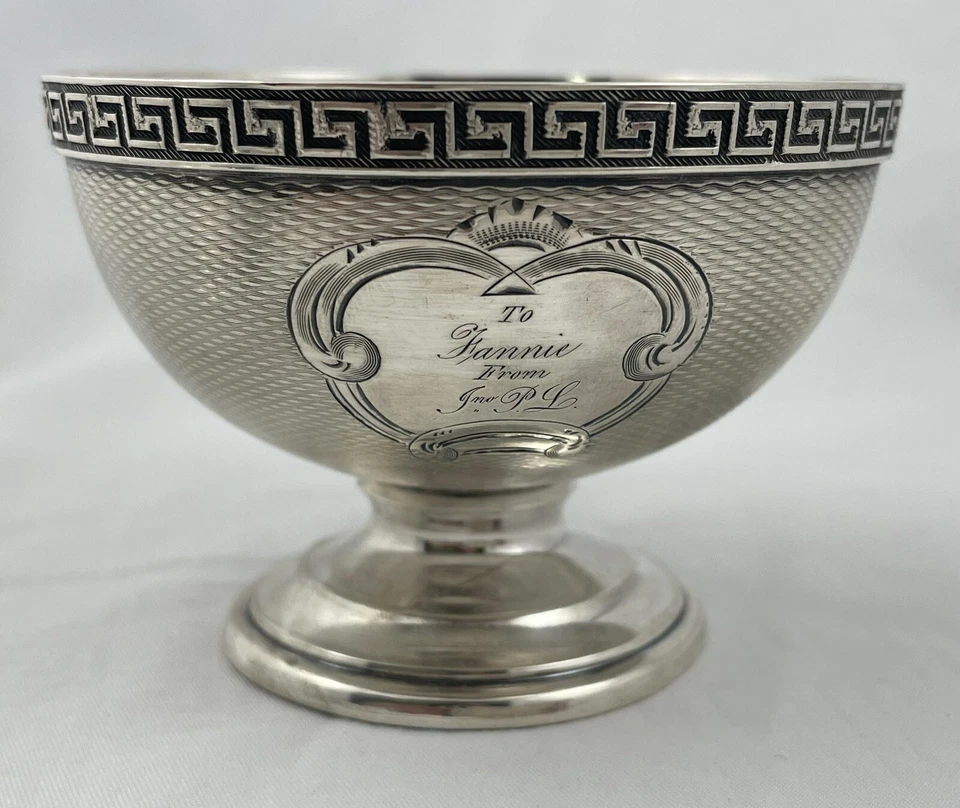 Moneda Gorham Plata Llave Griega/Taza y Platillo Etrusco-Inscrito Foto 2 de 4