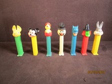 7 Various PEZ Dispensers 6 with Feet