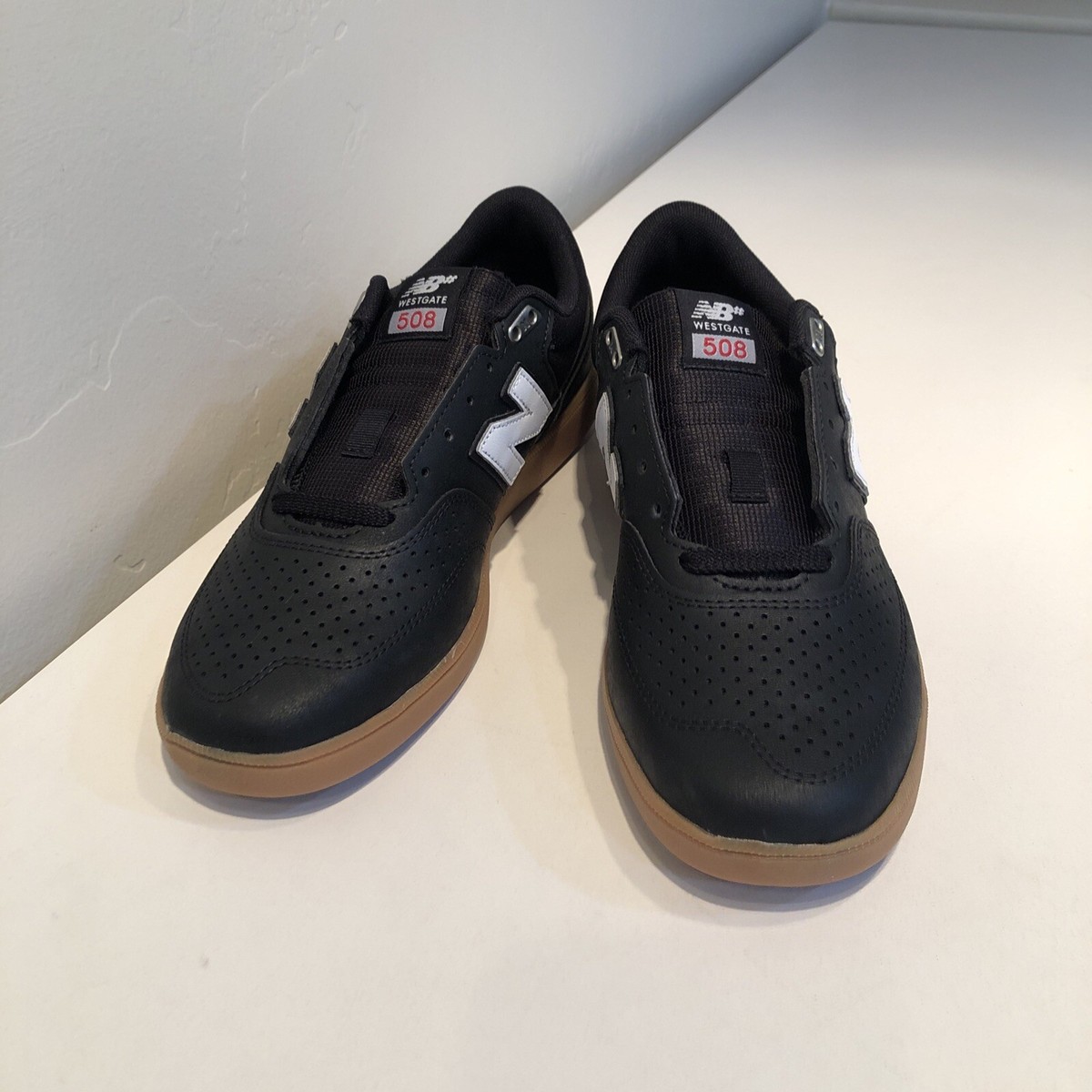 New Balance Men's Numeric Brandon Westgate 508 Shoes Black Size