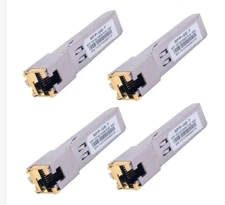 4PCS 1000BASE-T GIGABIT SFP TO RJ45 COPPER ETHERNET MODULAR TRANSCEIVER CISCO
