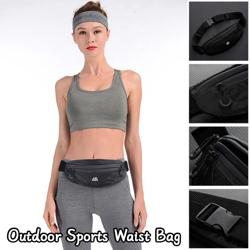 Bolsa de Cintura Deportiva Impermeable Correr Bolsillo Gimnasio Yoga Cintura Cinturón Paquete Exterior Foto 2 de 4