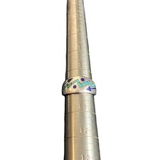 Sterling Silver Turquoise and Lapis inlaid ring