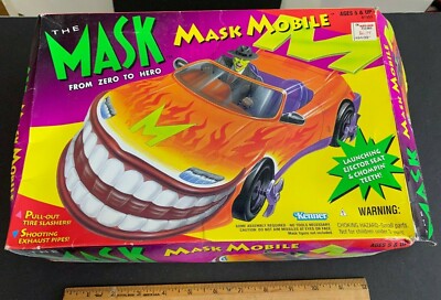 90s THE MASK ゼロトゥヒーロー シングルステッチ XL 1995 KENNER THE MASK FROM ZERO TO HERO *MASK MOBILE* COMPLETE NIB