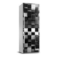 Adesivo 3D Parete Frigo Calamita Decorazione Frigorifero Murale Cubi Astrazione
