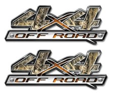 4x4 Off Road Decals - Truck Side Stickers - Grassy Camo Truck Accessories A009bl