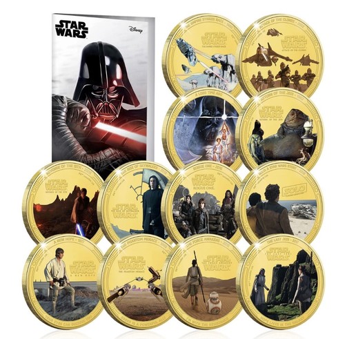 Set Di Monete Della Trilogia Di Star Wars / Set Anniversario Di Star Wars - Picture 10 of 11