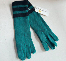 Vintage Liz Claiborne Wool Gloves Teal OS