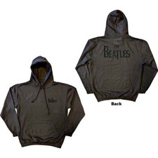 The Beatles 'Drop T Logo' Charcoal Gray Pullover Hoodie - NEW OFFICIAL